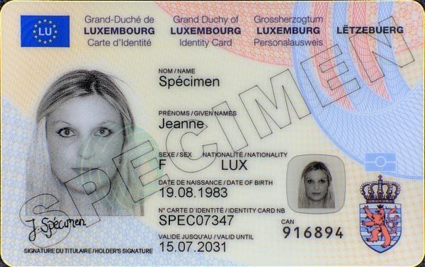 Luxembourg identity card