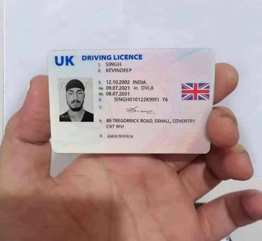 Uk drivers license